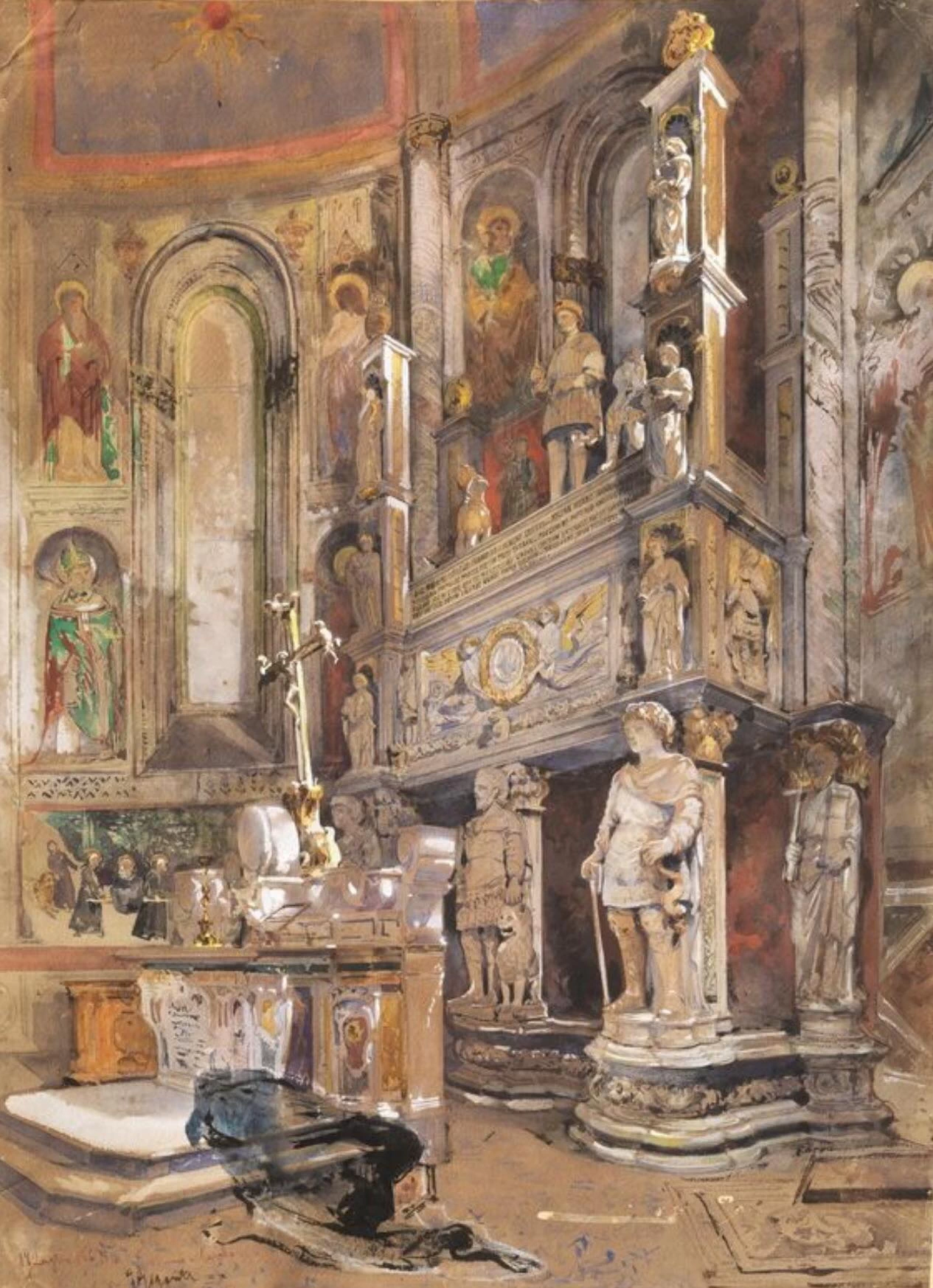 Napoli, la cappella Caracciolo del Sole nella chiesa di S.Giovanni a Carbonara